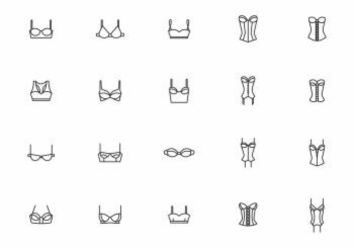 Free Bra and Bustier Vectors