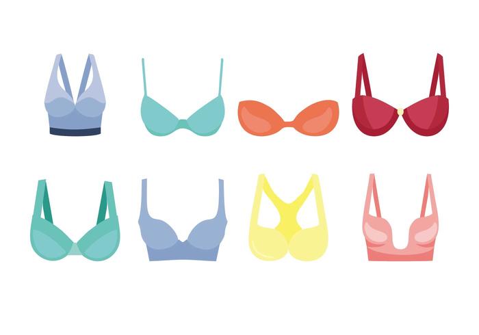 Icon Types Bra Kinds Bras: vetor stock (livre de direitos