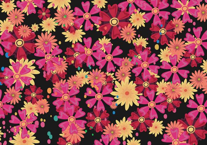 Floral Ditsy Vector Pattern