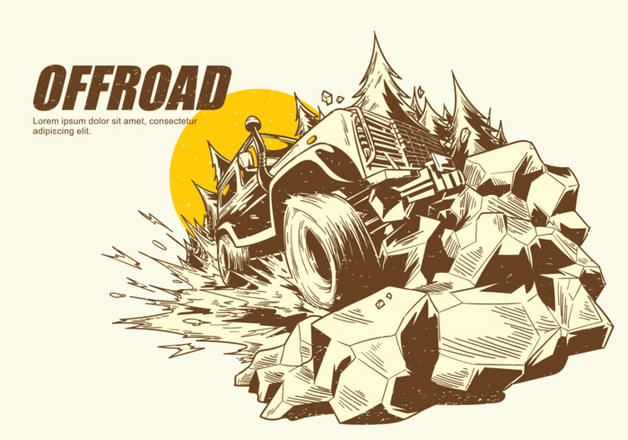 Hand Drawn Offroad Vectors