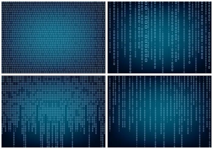Matrix Style Binary Background vector