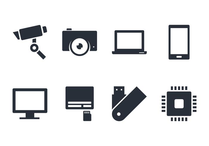 Gadget Icon y Accecories vector