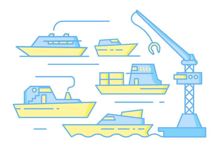 Free Unique Shipyard Vectors