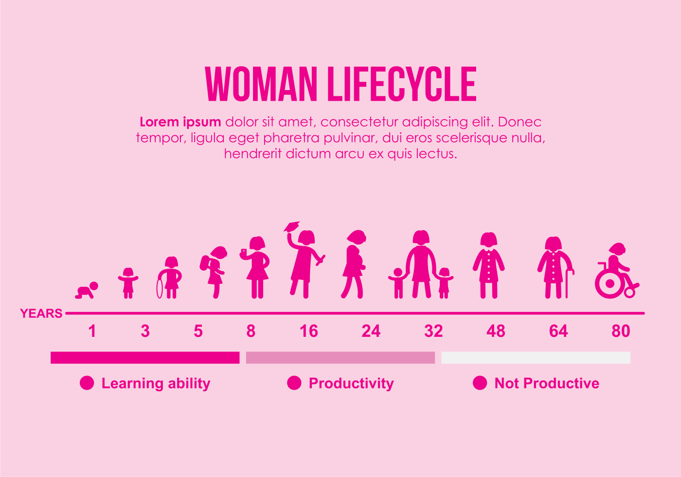 Woman Lifecycle Illustration 151702 Vector Art at Vecteezy