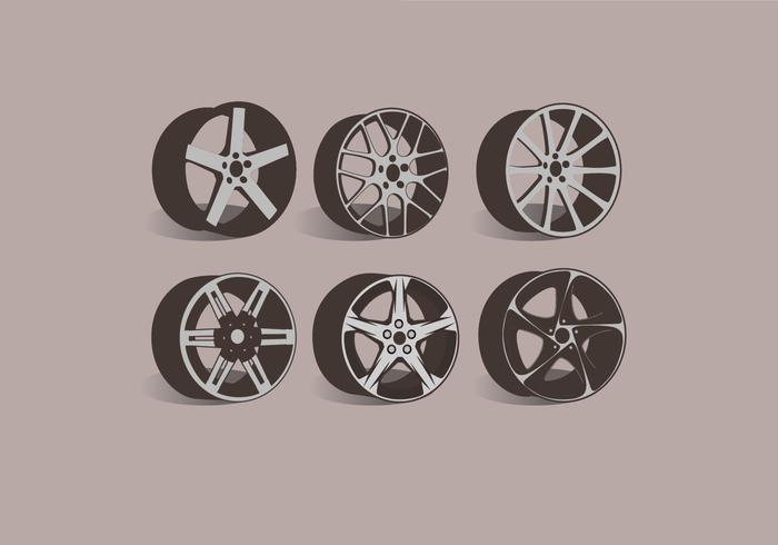 Alloy Wheels Side View Vector