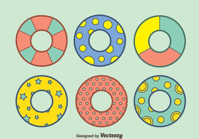Water Innertube Collection Vector Water Innertube Collection Vector