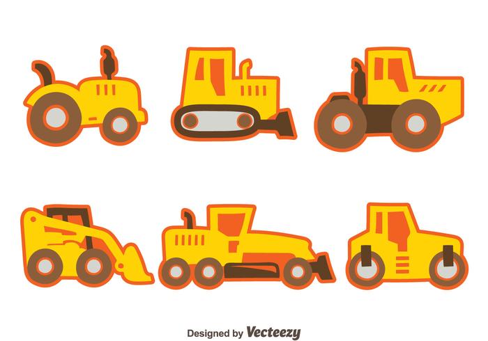 Nice Construction Machine Collection Vector