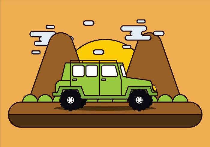 Adventure Offroad SUV vector