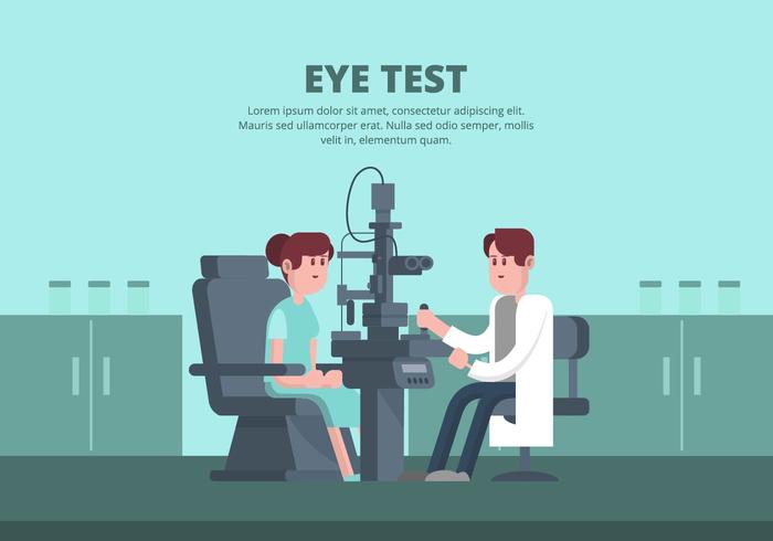 Eye Test Illustration vector