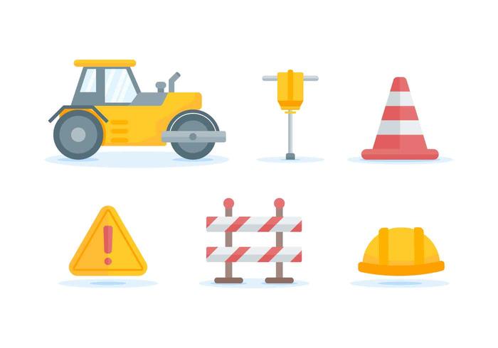 Vectores de construcción de carreteras pendientes gratis