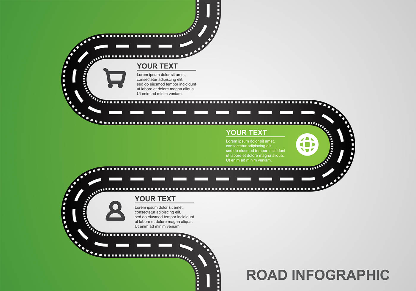 Roadmap Infographic Vector 151796 Vector Art At Vecteezy