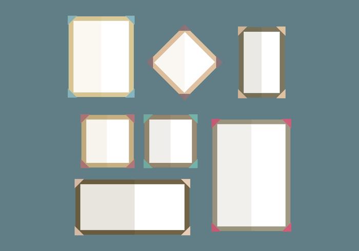 Set Of Frames With Edges vector