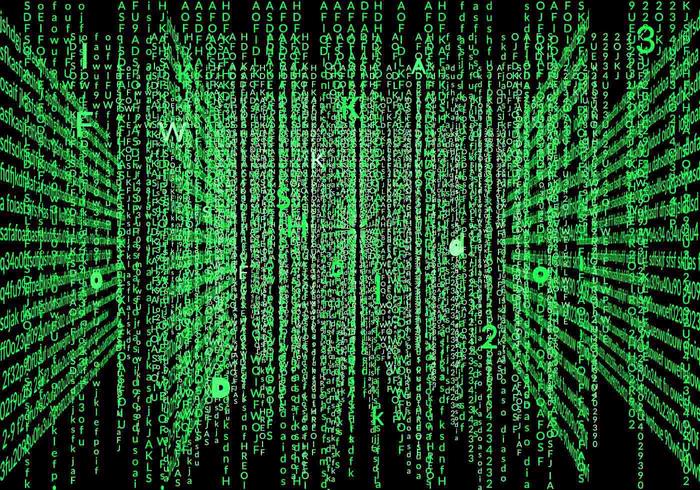 Cool Matrix Background Vector