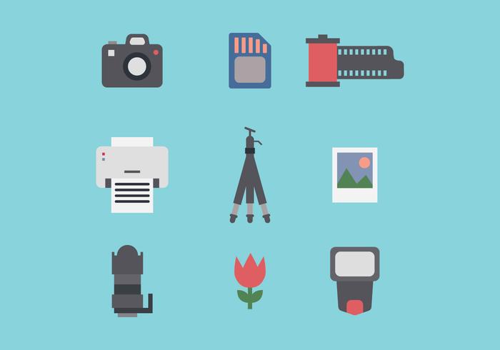 Set Of Photography Flat Icons Set Of Photography Flat Icons