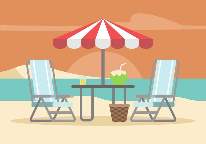 Lawn Chair Illustration vector