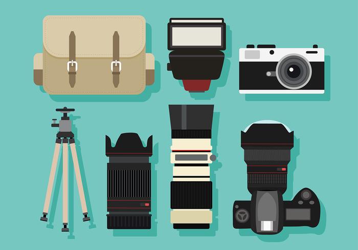 Photography Set Free Vector