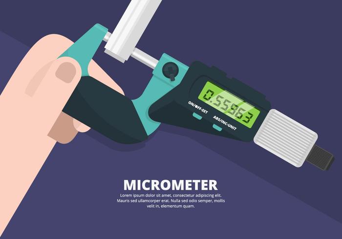 Micrometer Illustration vector