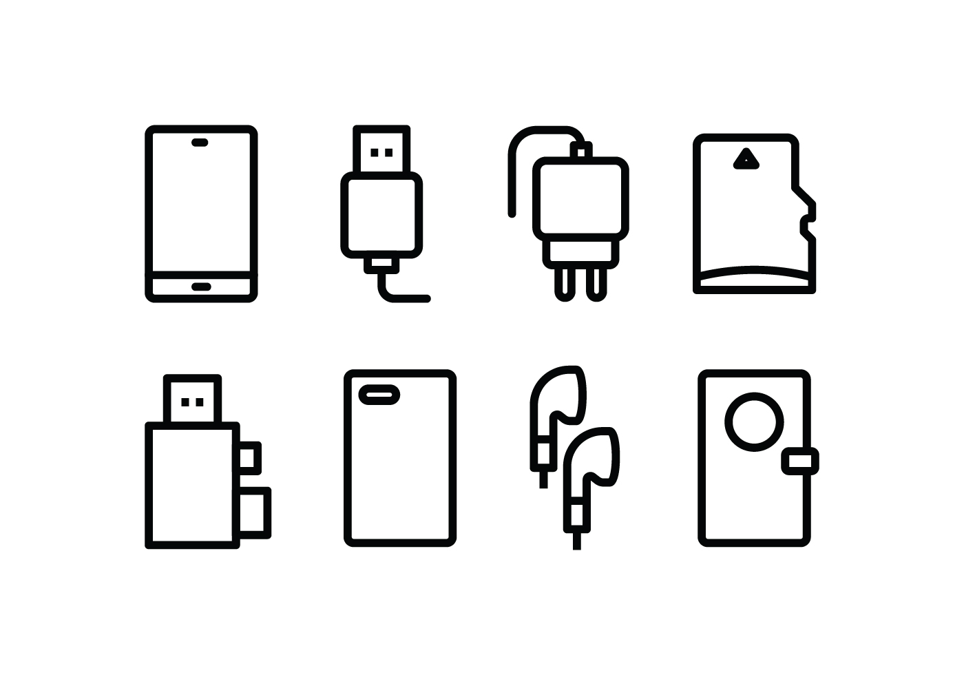Phone Accessories Vector Art, Icons, and Graphics for Free Download