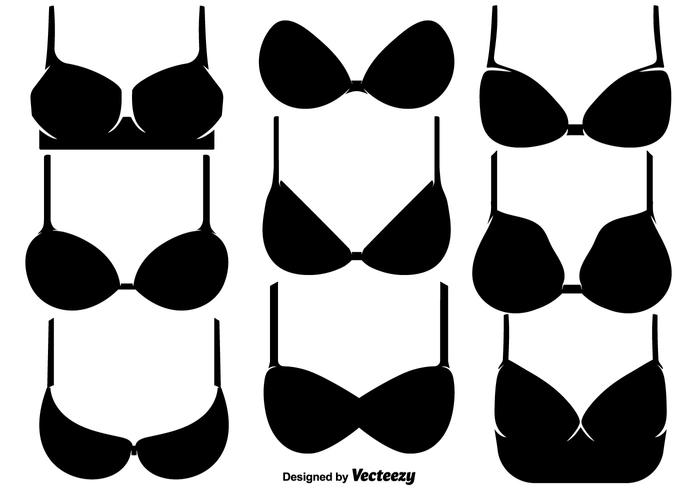 Vector Set Of Bra And Bustiers