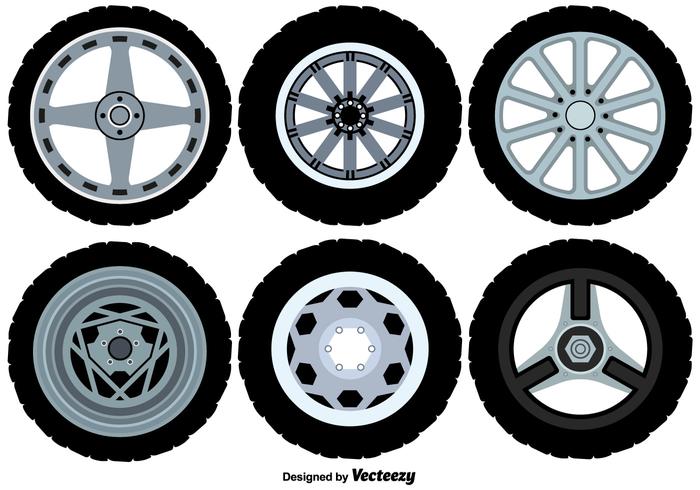Vector Alloy Wheels Icons