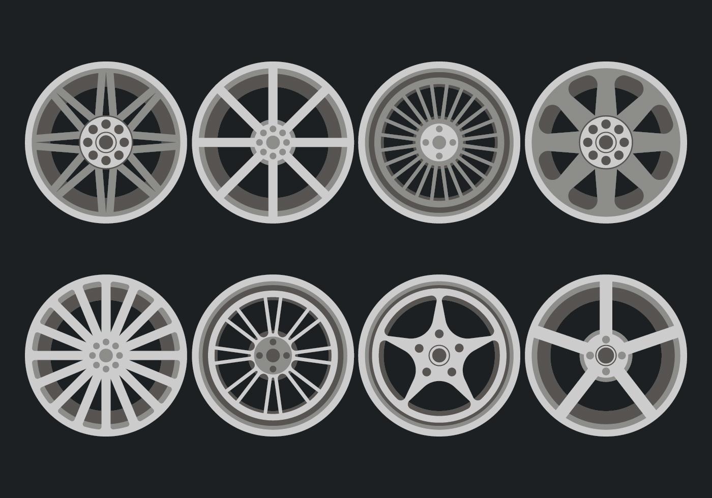 Alloy Wheels Vector Icons 151938 Vector Art At Vecteezy