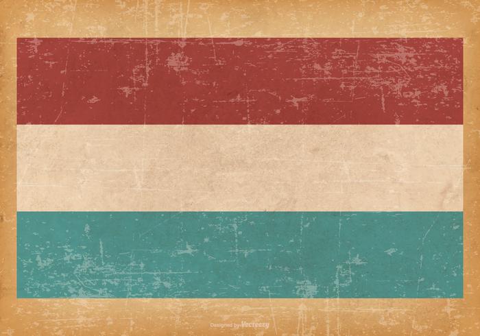 Grunge Flag of Luxembourg vector