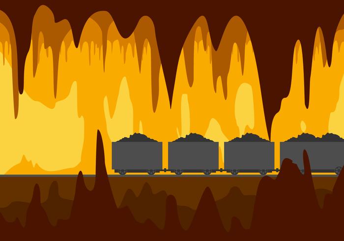 Mine Cavern Vector