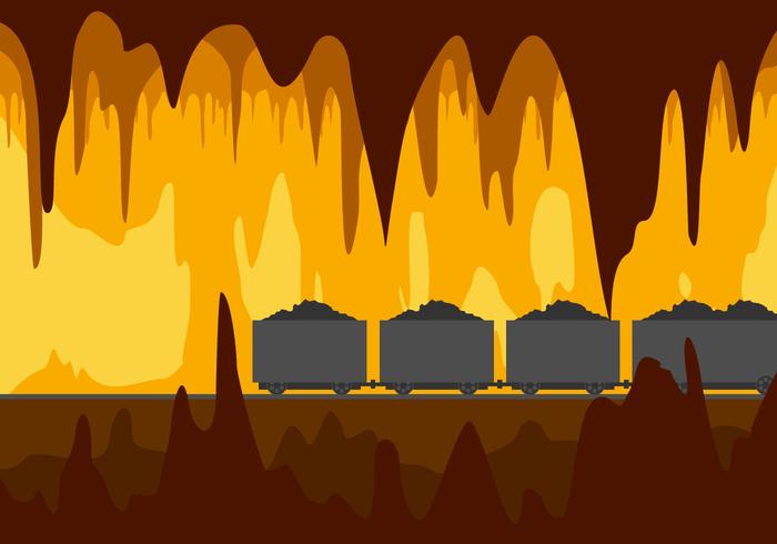 Mina Caverna Vector Libre