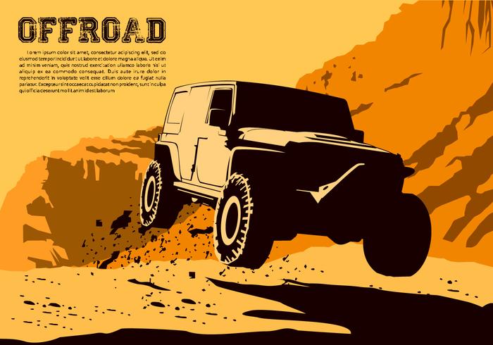 Saltar Offroad vector libre