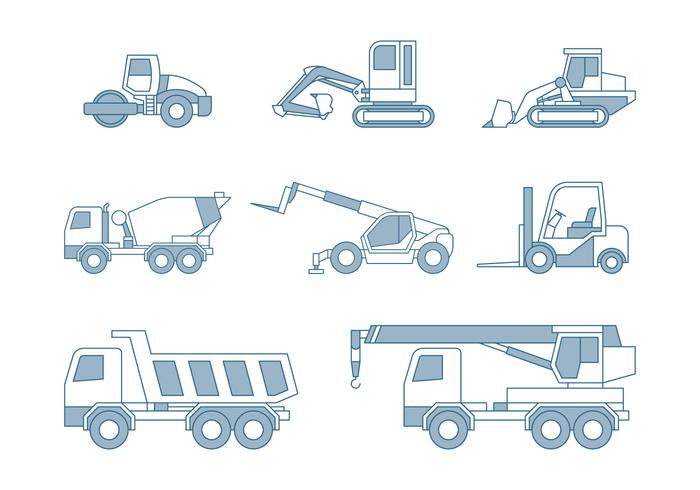 Construction Cars vector