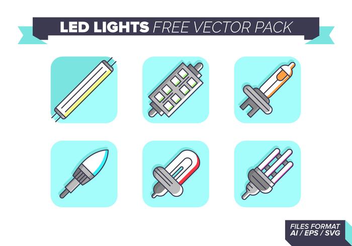 Led Lights Icons Free Vector Pack Led Lights Icons Free Vector Pack