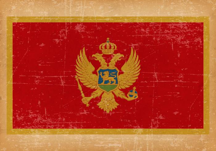 Grunge Flag of Montenegro Grunge Flag of Montenegro