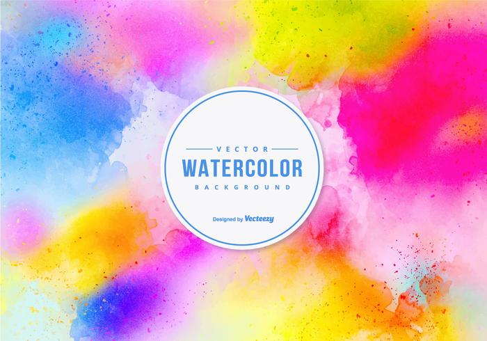 Colorful Watercolor Vector Background