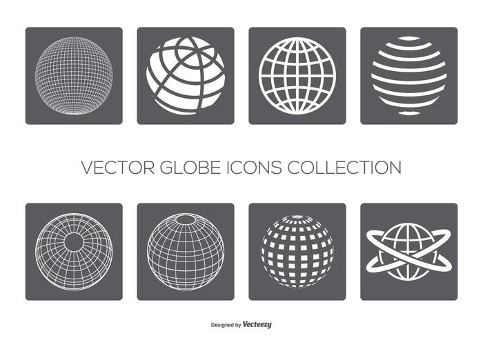 Vector Globes Icon Collection