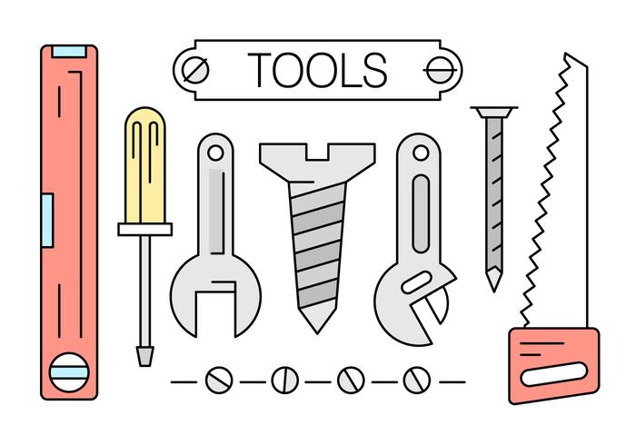 Free Linear Tool Collection vector