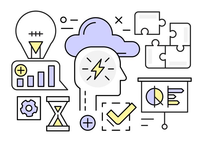 Free Linear Startup Vector Elements Free Linear Startup Vector Elements