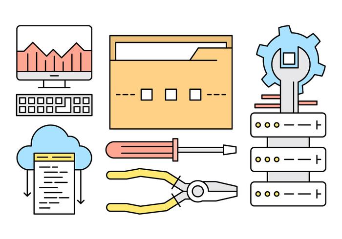 Free Network Service Vector Elements