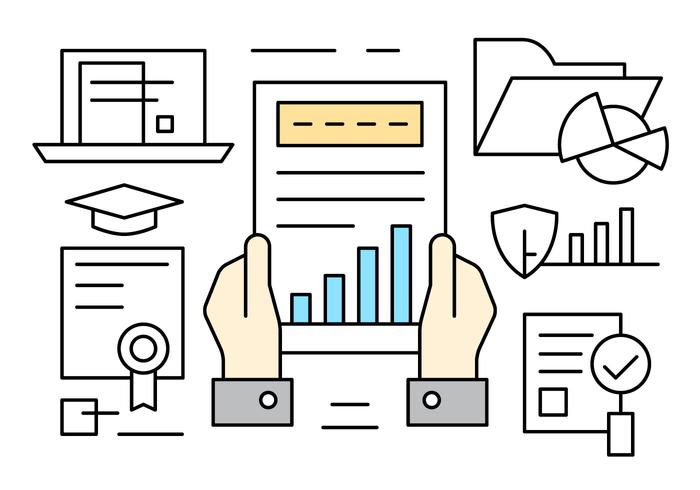 Free Business Statistics Vector Elements