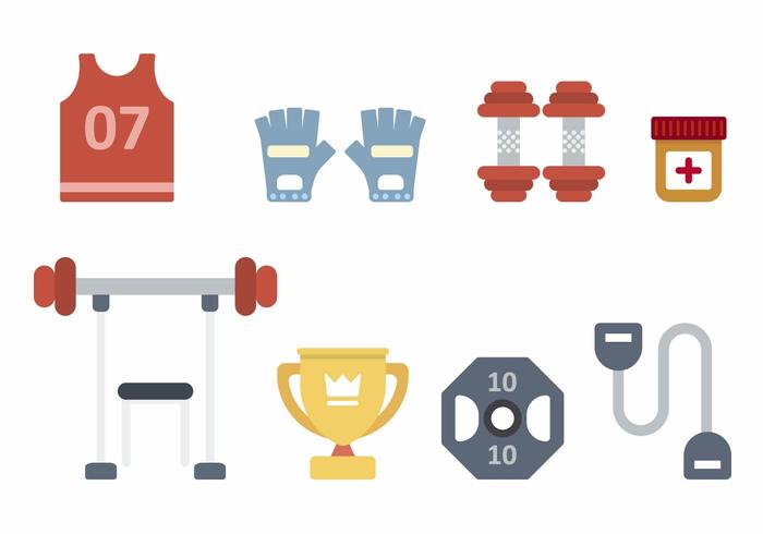 Flat Fitness Vectors Flat Fitness Vectors