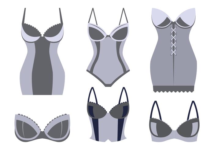 Bustier Vectors Collection