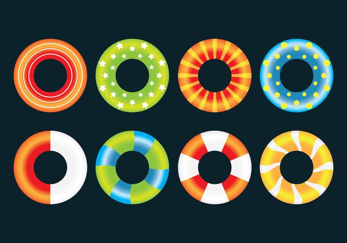 Innertube Icons Set vector
