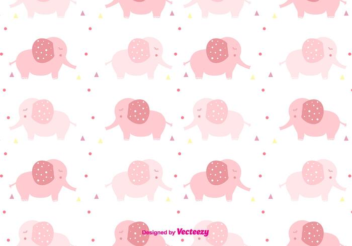 Girly Baby Elephant Pattern Girly Baby Elephant Pattern