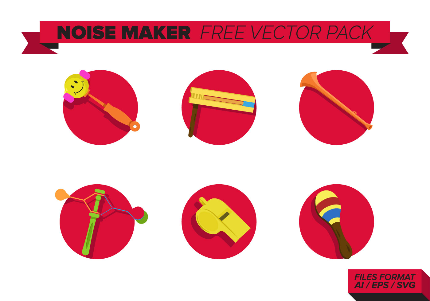 Download Noise Maker Free Vector Pack 152257 Vector Art at Vecteezy