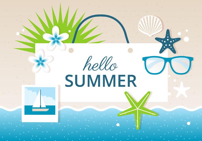 Free Design Vector Summer Background