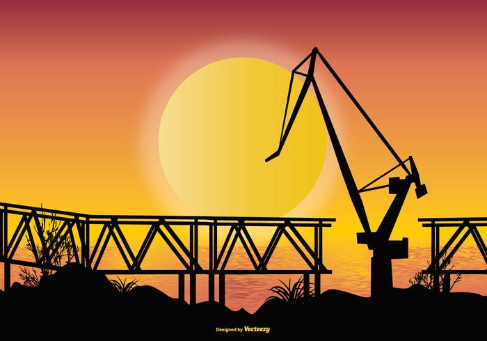 Vector Shipyard Illustration