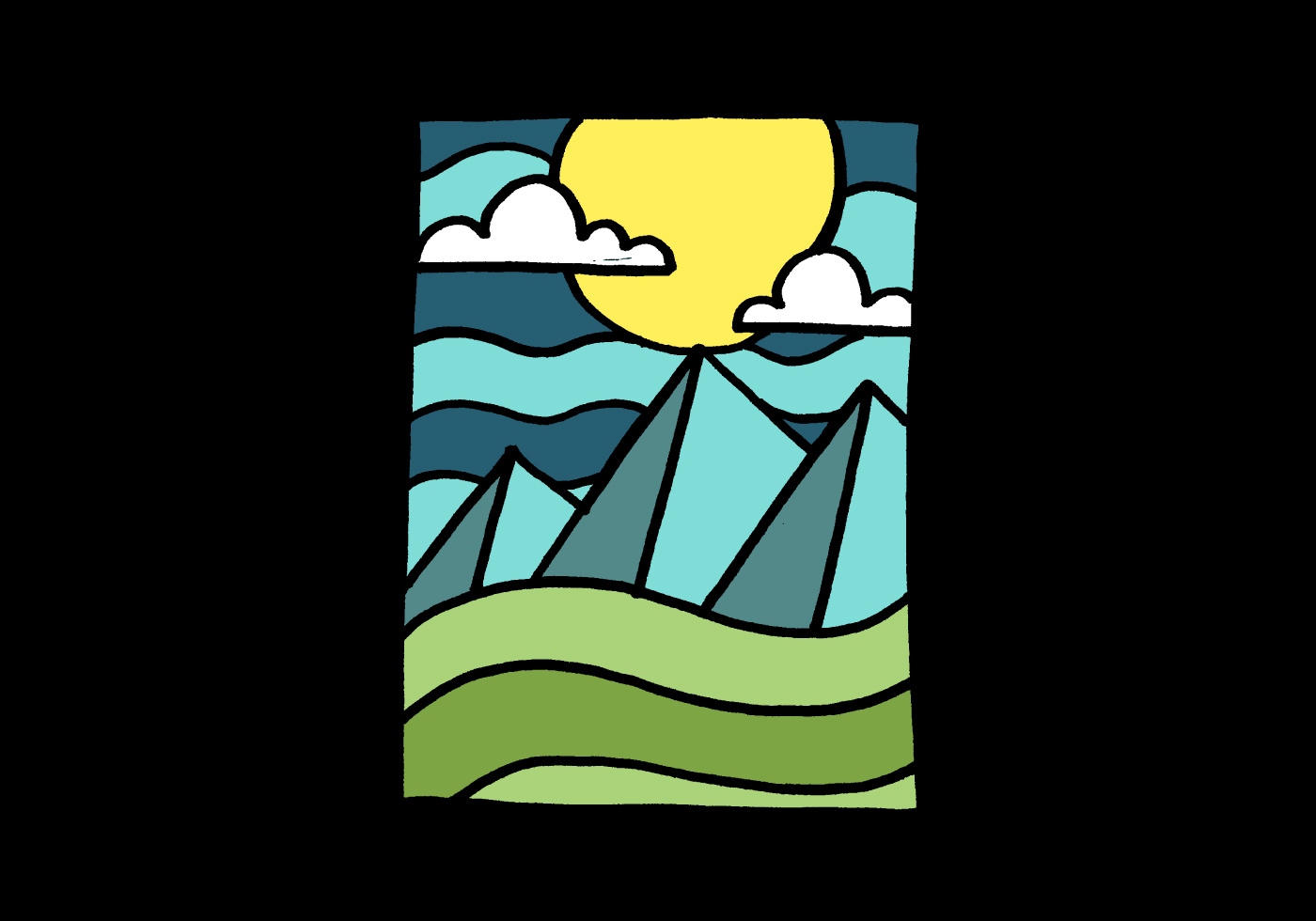 Free Free 203 Mountain Moon Svg SVG PNG EPS DXF File