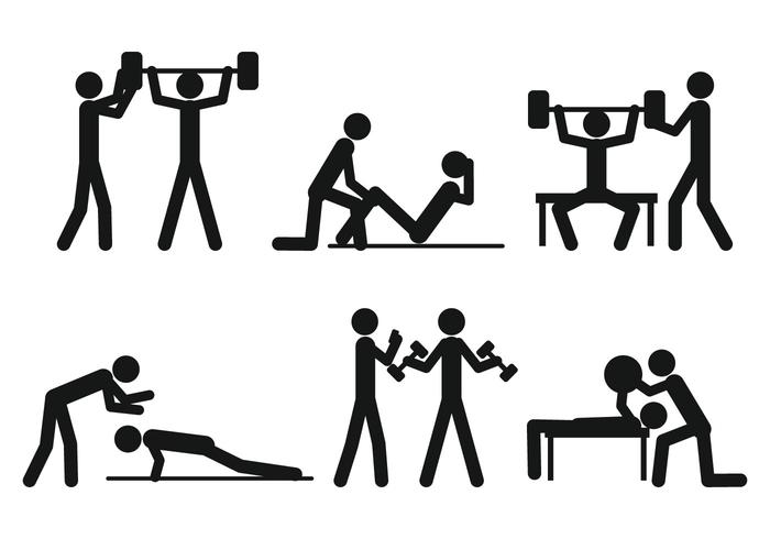 Personal Trainer vector set