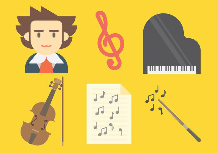 Beethoven Vector Icons