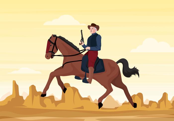 Cavalry Soldier Vector Illustration