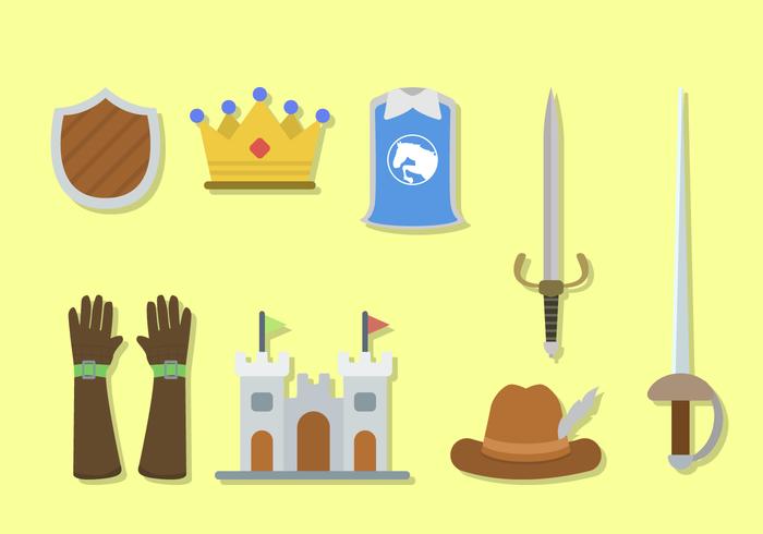 Flat Ancient Weapon Military Vectors
